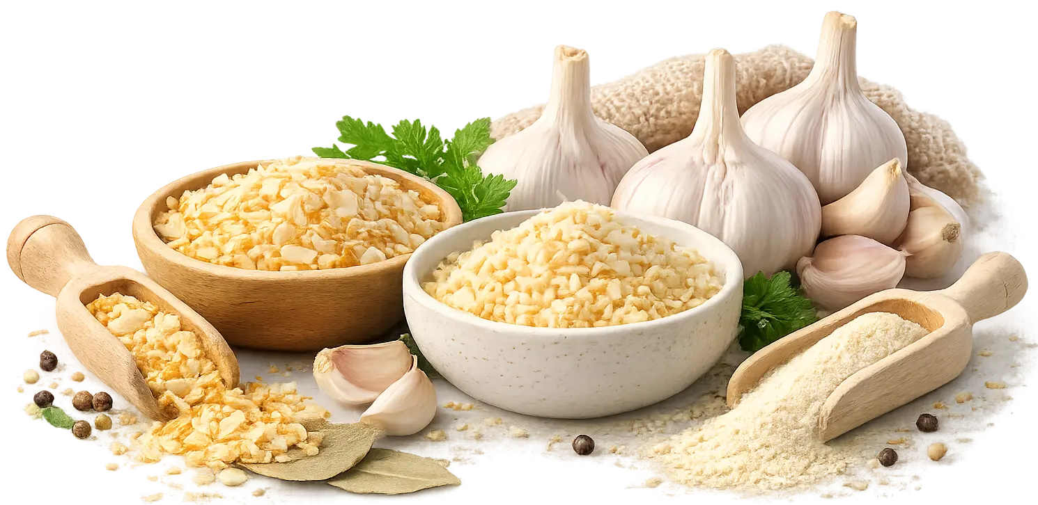 Dehydrated Garlic Products: Flakes, Minced & Powder Explained