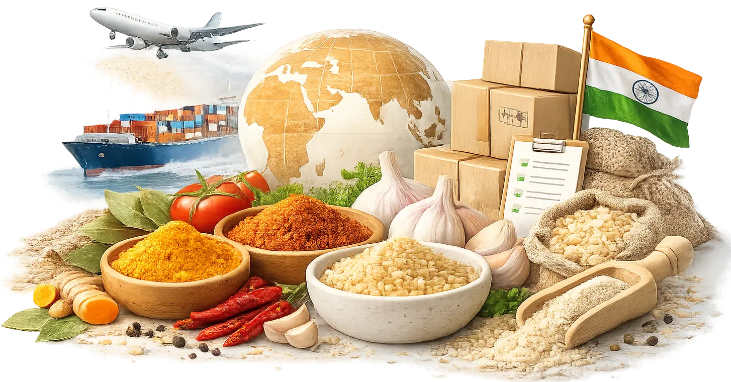 Sourcing Indian Food Ingredients for B2B Export: A Complete Overview
